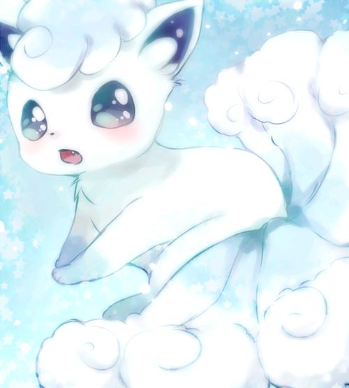 六尾狐小精灵简笔画