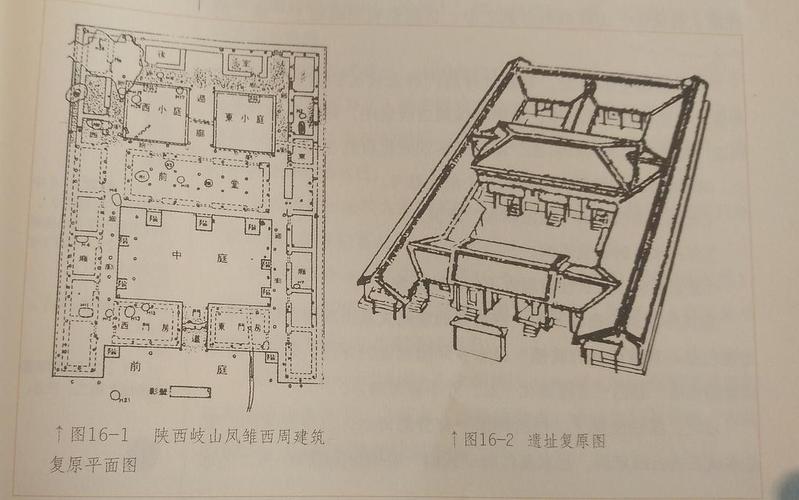 陕西岐山凤雏西周建筑复原平面图