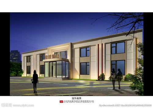 售楼处外观效果图设计图__3d设计_3d设计_设计图库_昵