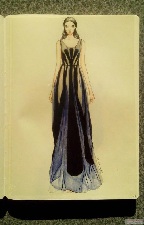 彩铅时装画2|服装|休闲/流行服饰|小笨的时装插画
