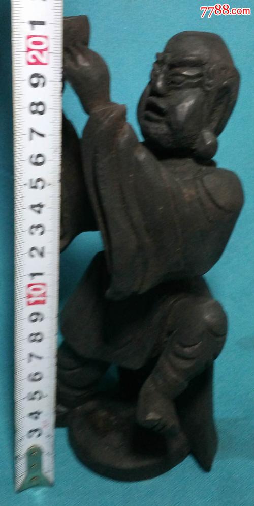 清代木刻童子献酒