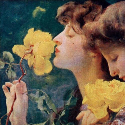 一些美丽的油画头像