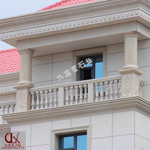 九龙星石雕栏杆加工厂 阳台石材护栏效果图