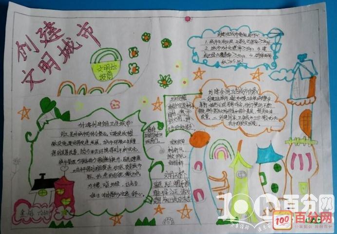 创文城市行动手抄报
