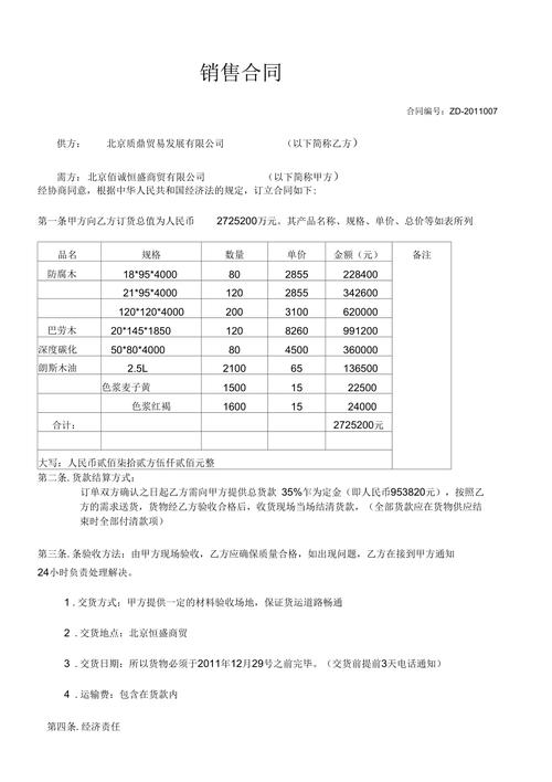建材销售合同范本