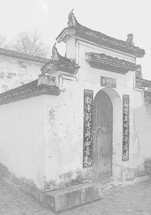 宏村素描