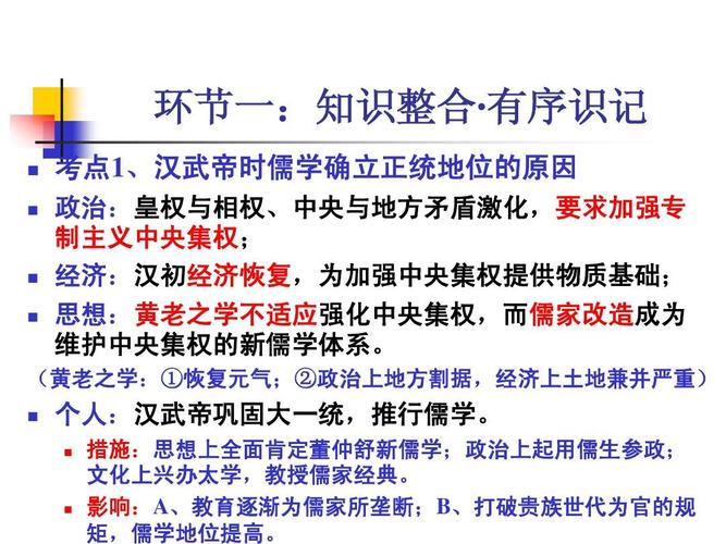 专题三:中国传统文化主流思想的演变(第2讲:汉代儒学成为正统思想)ppt