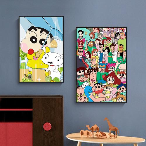 蜡笔小新新野原新之助小白diy数字油画儿童卧室diy