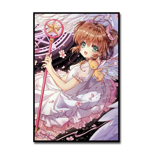 百变小樱diy数字油画魔卡少女樱动漫可爱少女手绘涂色