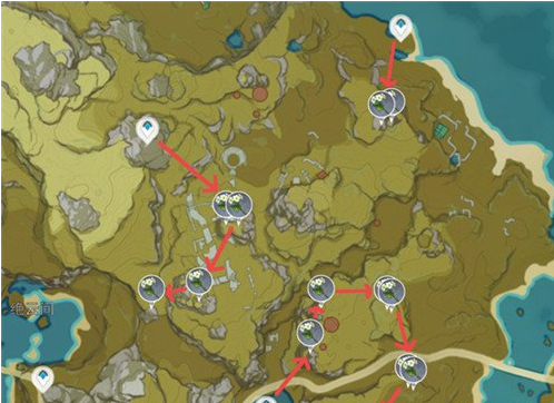 原神清心采集路线图_清心采集点位置一览_3dm网游