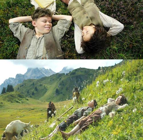 图源:海蒂和爷爷本来以为爷爷要送她走,结果回来发现给她做了