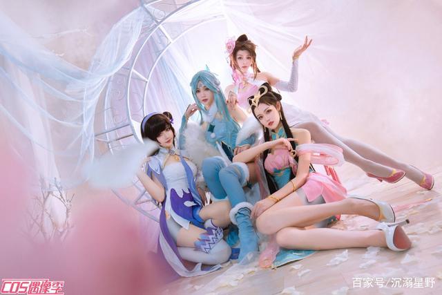 王者荣耀同人cosplay貂蝉西施王昭君杨玉环四大美女高清图,美爆了