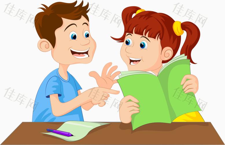 讨论问题_卡通手绘_800*514px_编号6207416_png格式