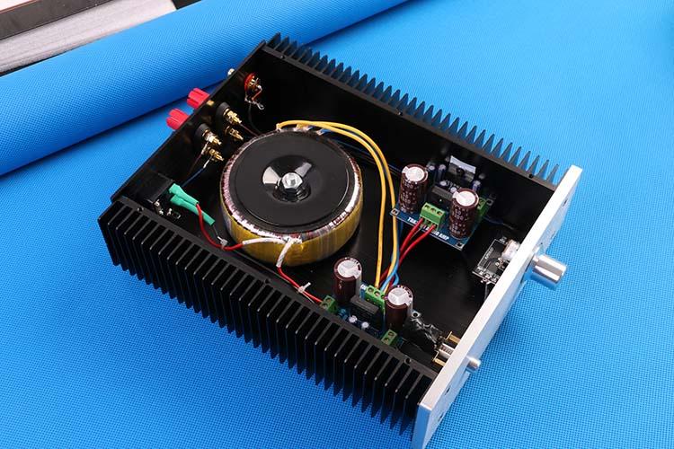 定制版tda7293超大散热双100w大功率专业发烧功放/家用监听hifi_7折
