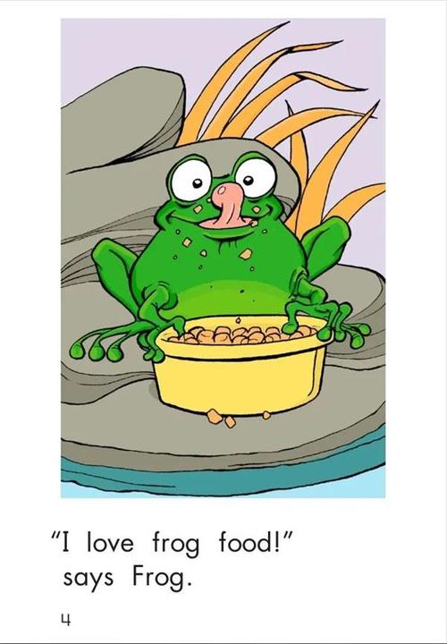 3-10岁儿童英语绘本是《frog is hungry》青蛙饿了