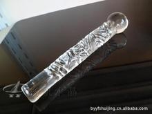 玻璃水晶阳具冰火棒 女用自慰器具g点后庭肛塞 0779