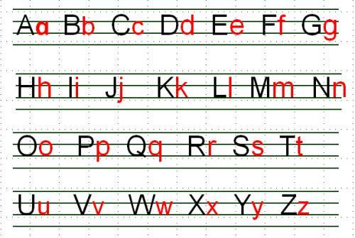 英文字母有大小写之分.
