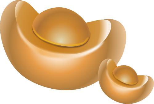 金元宝简笔画图彩色