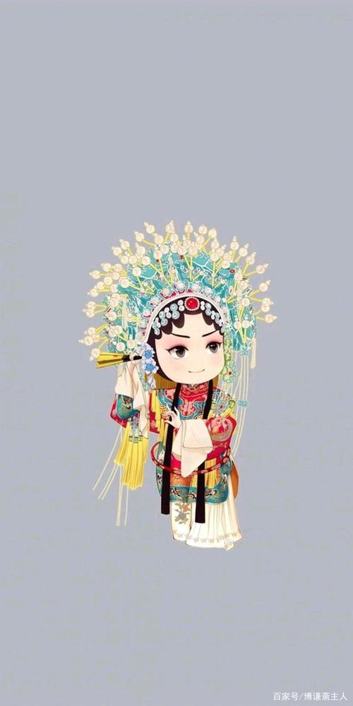 一组可爱精致的京剧人物卡通作品(图)