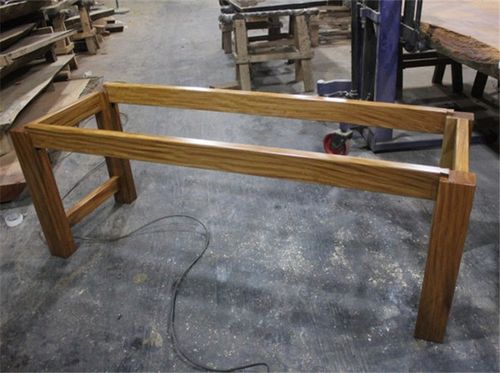 原木大板框型支架实木大板脚架大板餐桌茶桌书桌配套桌腿四腿支架