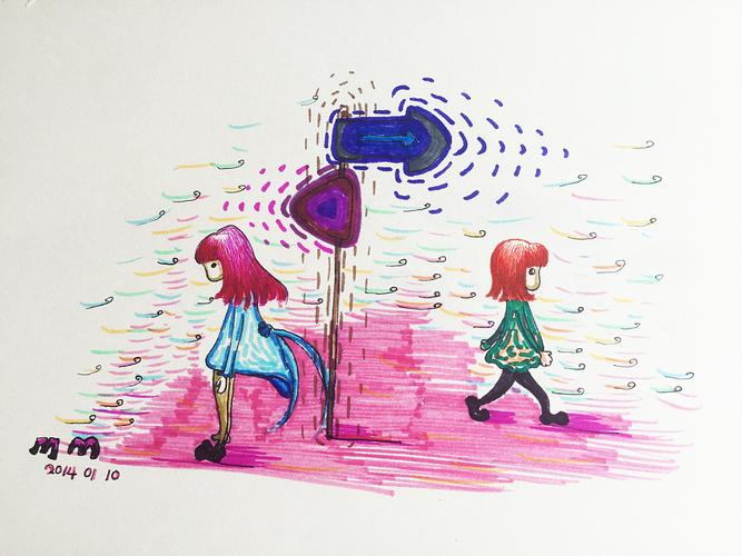 原创作品:背道而驰