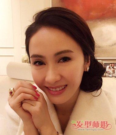 黎姿变身职场达人梳盘发白领发型才是最美形象2