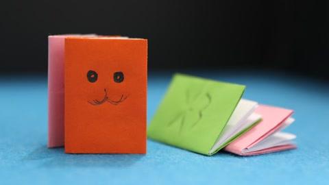 迷你小书本折纸,看完就能学会,可以锻炼小朋友动手能力