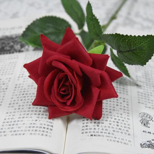 儿童成人表演道具手拿玫瑰花红白色仿真假花演出傣族舞蹈装饰婚庆