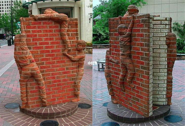 艺术分享|立体红砖墙_艺术_雕刻_艺术家_建筑_雕塑_创意_文化_艺术