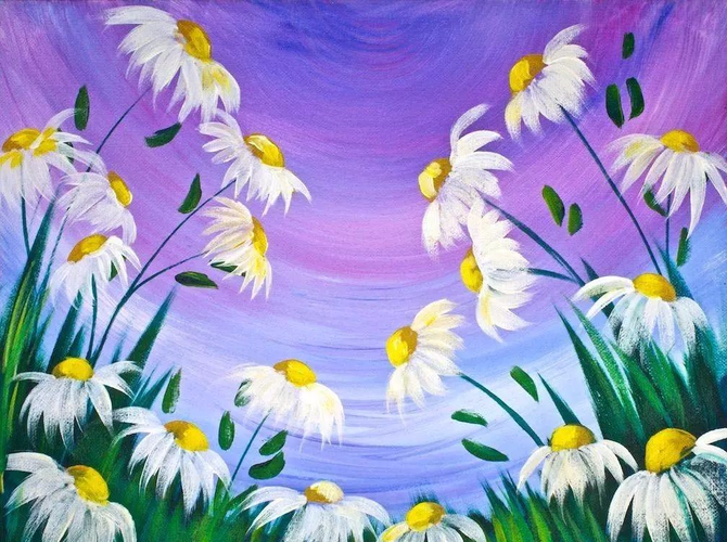 水粉画教程|温柔梦幻的水粉风景画