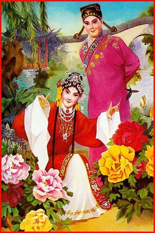 才子佳人们百年好合的古典年画,张张喜庆,幅幅吉祥