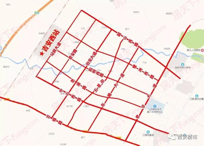 吉安站前新区建设最新进度实拍!阳明西路直达高铁西站仅需十几分钟