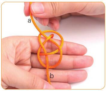 简单漂亮的双线纽扣结编法图解