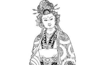 太后娘娘的简笔画