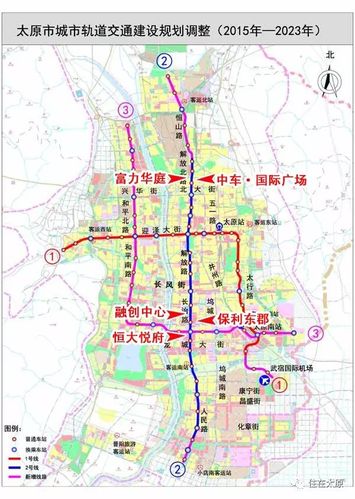 地铁2号线贯穿太原市南北部