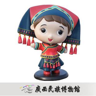 黑衣壮族娃娃简笔画