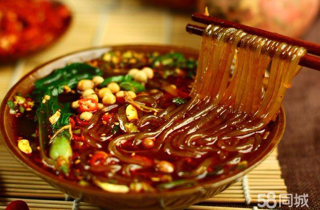 正宗重庆酸辣粉加盟 铁板鸭肠 关东煮技术培训