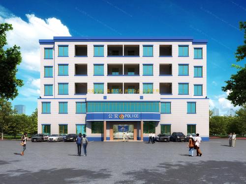 派出所办公楼模型