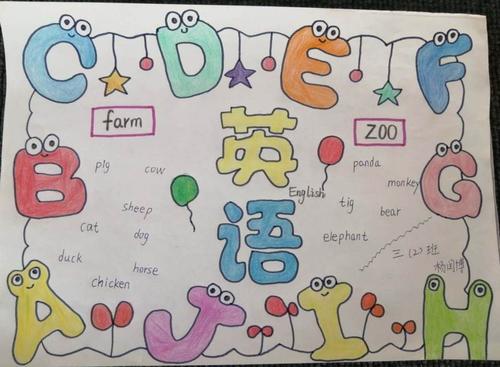 快乐学英语,创新绘蓝图——白团北街小学英语手抄报评比活动