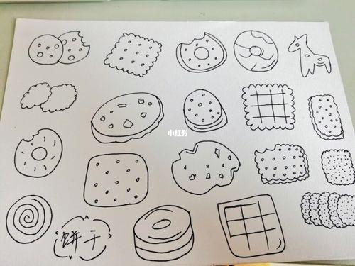 幼师day163---简笔画:饼干_简笔画_饼干_幼师_人文