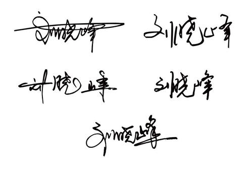 刘晓峰艺术签名怎么写