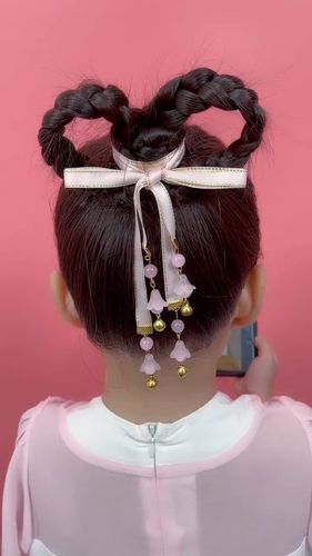 简单古风汉服发型来咯!#儿童编发_编发_汉服发型_古风