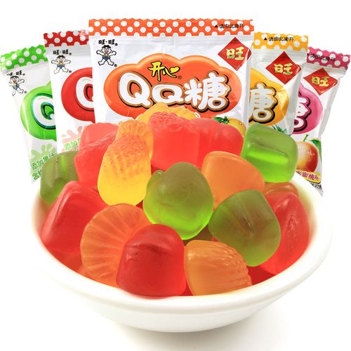 旺仔qq糖40包旺旺小零食果汁软糖儿童橡皮糖果休闲零食品小吃网红