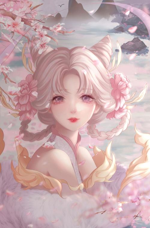 手绘头像|王者头像 嫦娥"拒霜思皮肤"源梦系列 画师:漠漠于你