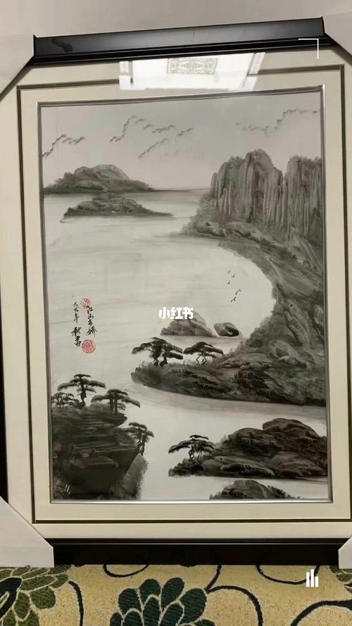 纯手工山水画风水画_装饰画_山水画_风水_文化_绘画