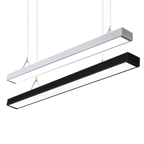 办公室吊灯长条形吊灯铝材饭店超市工作室照明工程灯日光灯具 led