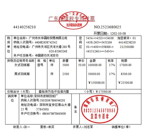 广东增值税专用发票15