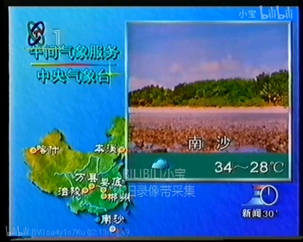 98版天气预报(蝴蝶标)里,24小时海洋天气预报仍安排在天气预报板块里