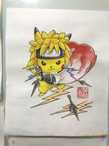 皮卡丘-历代火影_火影_皮卡丘_卡通_纹身_卡通纹身_美