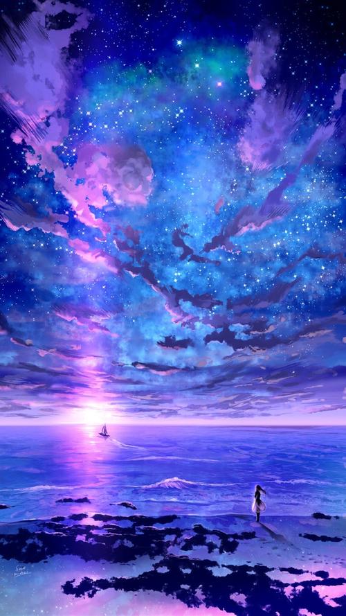 动漫/风景天/空/星空/夏天/黄昏